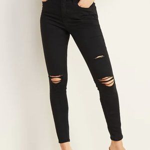 Old Navy Rockstar Super Skinny Black Jeans